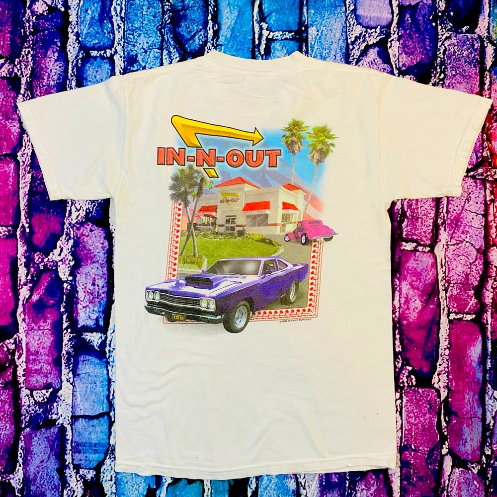 Vintage 2002 In N Out Burger California shirt size Small